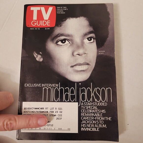 Tv Guide Magazine Michael Jackson Interview November 10, 2001 - Picture 1 of 5